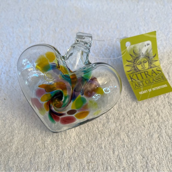 Kitras Art Glass Heart of Joy NIB - Picture 7 of 7
